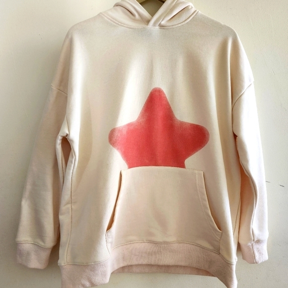 Neon Paint & Patches Oversized Hoodie Size X-Small - Picture 1 of 13